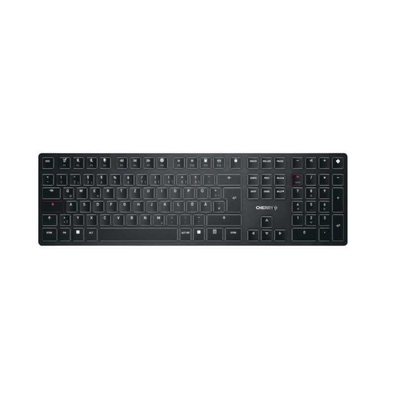 CHERRY KW X ULP Ultra-Low-Profil Tastatur + McAfee Total Protection 1Y 3 User